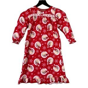 Elf Shelf‎ Nightgown Gown Christmas Girls Doll Size XS Pajamas Red Claus Holiday